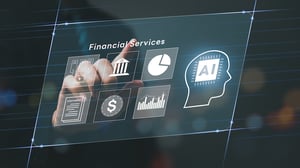 graphic depicting AI in financial services