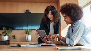 two stakeholders collaborating in a single client onboarding portal